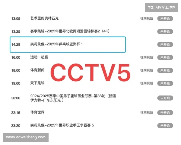 最新乒乓赛事直播在哪看